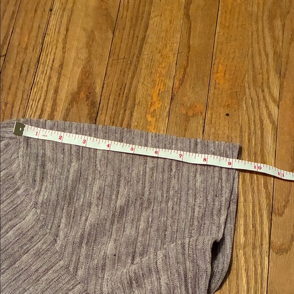 Men's Casual Gray Striped Tee - Picture 7 of 11